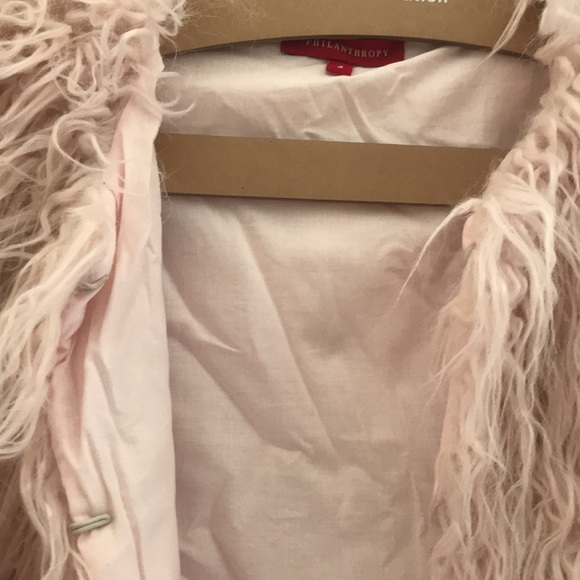 Philanthropy Pink Faux Fur Jacket - Picture 2 of 2